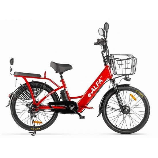 Велогибрид Green City e-Alfa New Красный (2021)