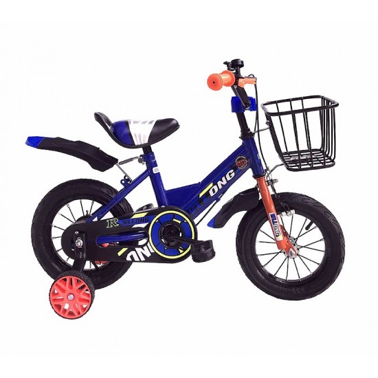 Велосипед Wllong 12" Синий/Оранжевый (2021)