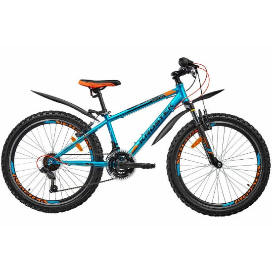 Велосипед Krostek Kraft 400 24" Голубой (2020) 14"