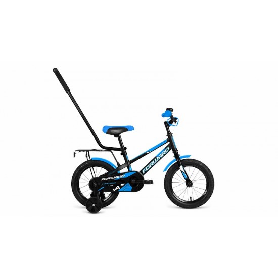 Велосипед Forward Meteor 14" Черный/Синий (2021)