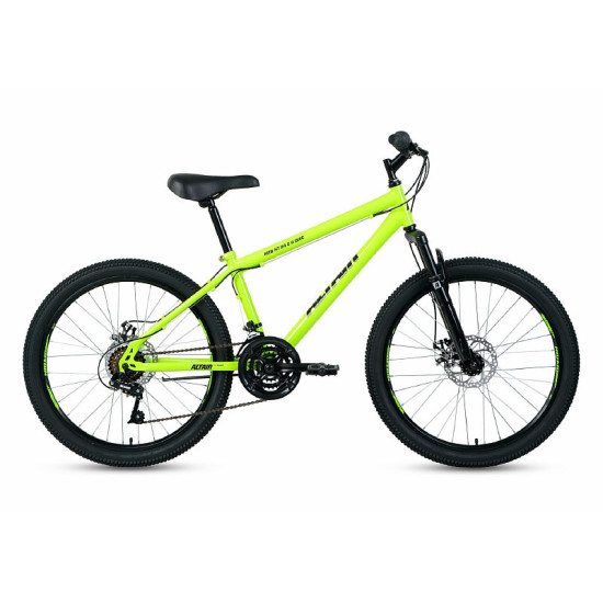Велосипед Altair Mtb Ht 2.0 Disc 24" Ярко-зеленый/Черный (2021) 12"