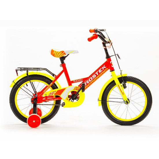 Велосипед Krostek Bambi Girl 16" Оранжевый/Желтый (2020)