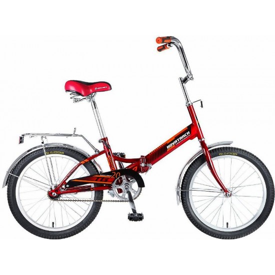 Велосипед складной Novatrack Alu 7 ск. 20"Красный (2020)
