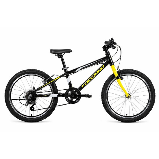 Велосипед Forward Rise 20" 2.0 Черный/Желтый (2020)