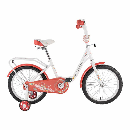 Велосипед TechTeam 12131 12" Белый/Красный (2019)