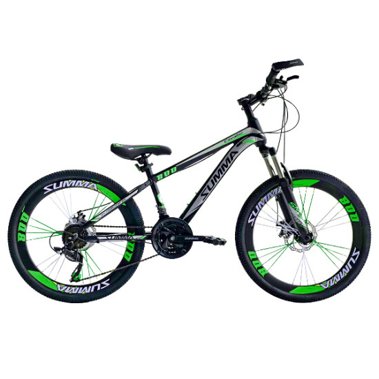 Велосипед Summa Cavalier 800 24" Черный/Зеленый (2021)