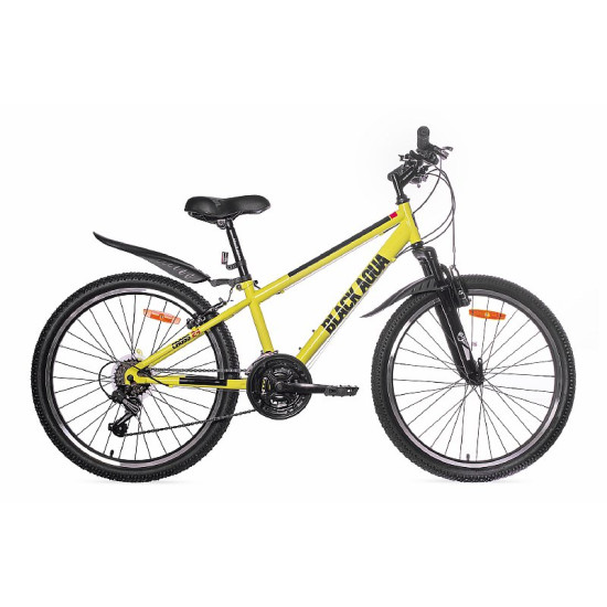 Велосипед Black Aqua Cross 1451 V 24" Лимонный (2021) 12,5"
