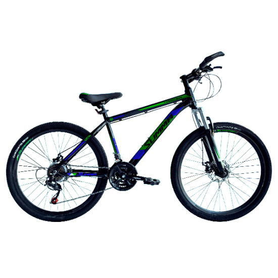 Велосипед Summa SM-520 26" Черный/Зеленый (2021)