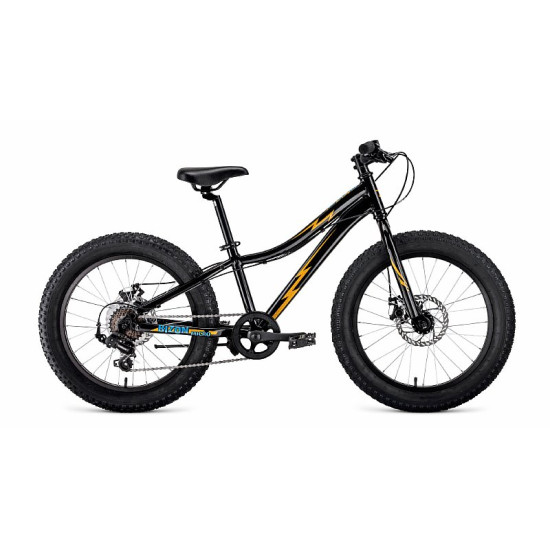 Велосипед Forward Bizon Micro 20" Черный/Желтый (2020) 11"