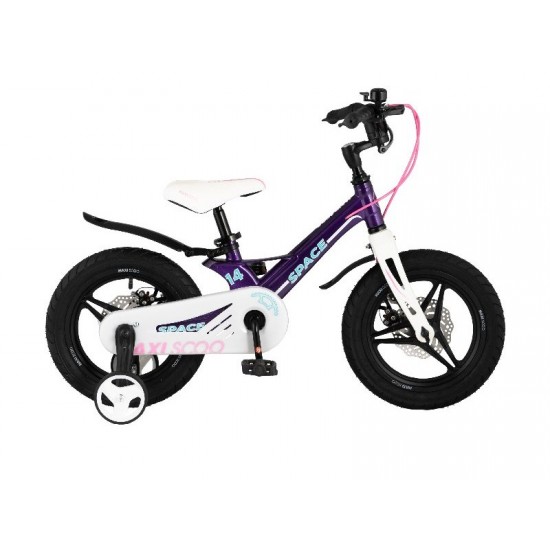 Велосипед Maxiscoo Space Делюкс плюс 14" Фиолетовый (2021)