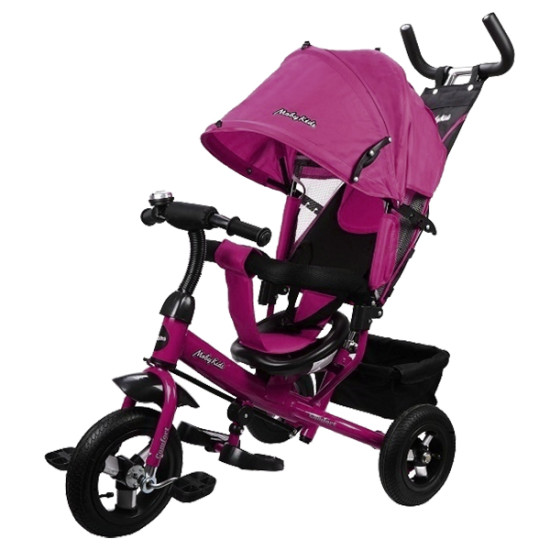 Велосипед трехколесный Moby Kids Comfort 10/8" Air Фиолетовый (2022)