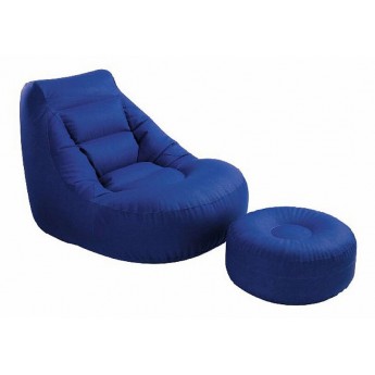 Надувное кресло с пуфом Intex Comfy Lounge 68559