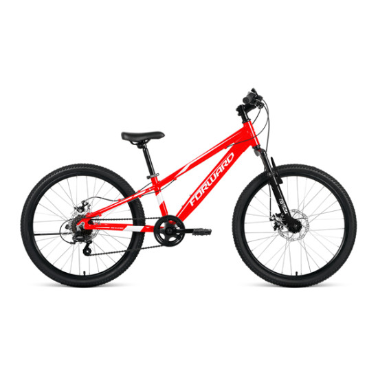 Велосипед Forward Rise 2.0 Disc 24" Красный/Белый (2021) 11"