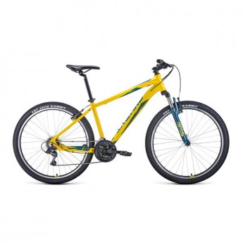Велосипед Forward Apache 1.2 27.5" Желтый/Зеленый (2021) 19"