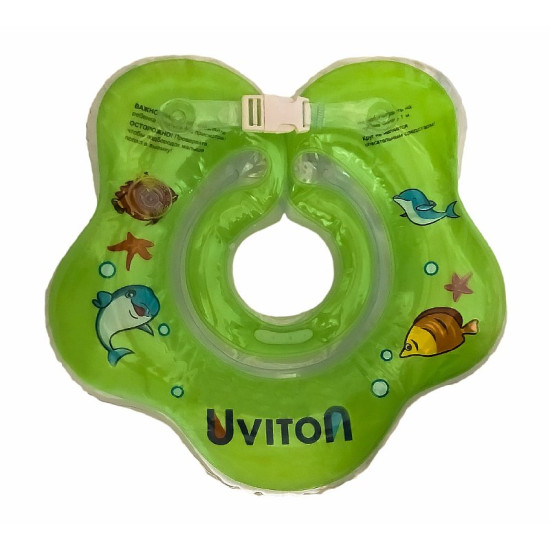 Круг для купания с погремушкой Uviton Зеленый
