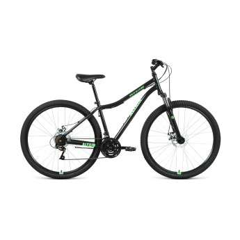 Велосипед Altair MTB HT 2.0 29" Disc Черный/Ярко-зеленый (2022) 19"