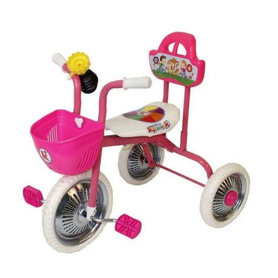 Велосипед трехколесный Kinder 10/8" Розовый (2019)