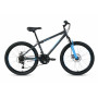 Велосипед Altair Mtb Ht 2.0 Disc 24" Черный/Бирюзовый (2022) 12"