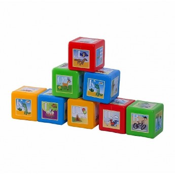 Набор кубиков Юг-Пласт Азбука 5015