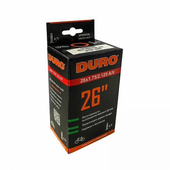 Велокамера Duro авто\н 26" 1.75/2.125