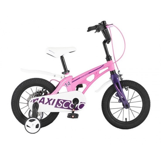 Велосипед Maxiscoo Сosmic Стандарт плюс 14" Розовый матовый (2021)