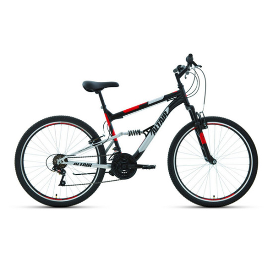 Велосипед Altair MTB FS 1.0 26" Бежевый/Черный (2021) 16"