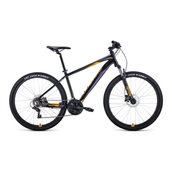 Велосипед Forward Apache 3.0 HD 27,5" Черный/Оранжевый (2022) 21"