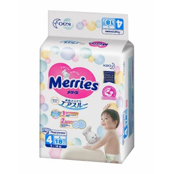 Подгузники Merries L 18 шт.